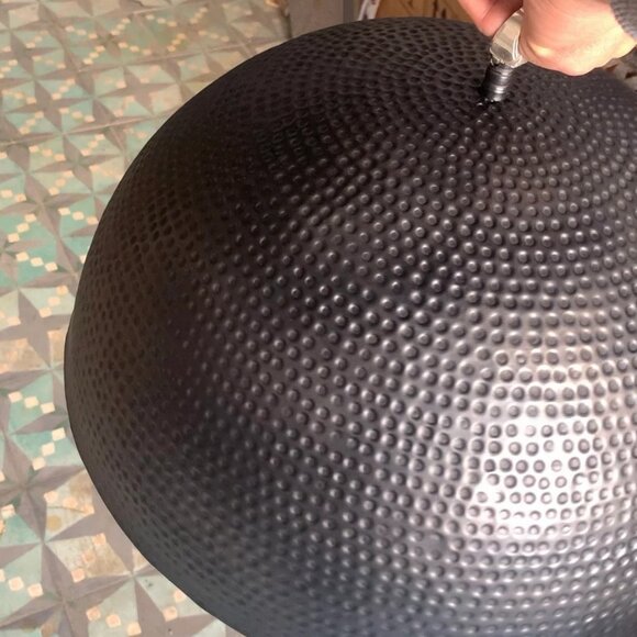 Set of 2 brass dome pendant light, Hanging Lamp , Lampshades Lighting, Art Deco - Picture 8 of 10